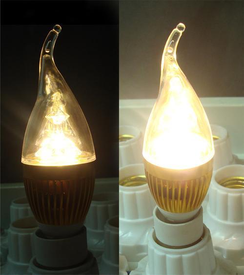 LED蜡烛灯与节能灯选购指南 E27/E14球泡灯3W/4W超亮选择